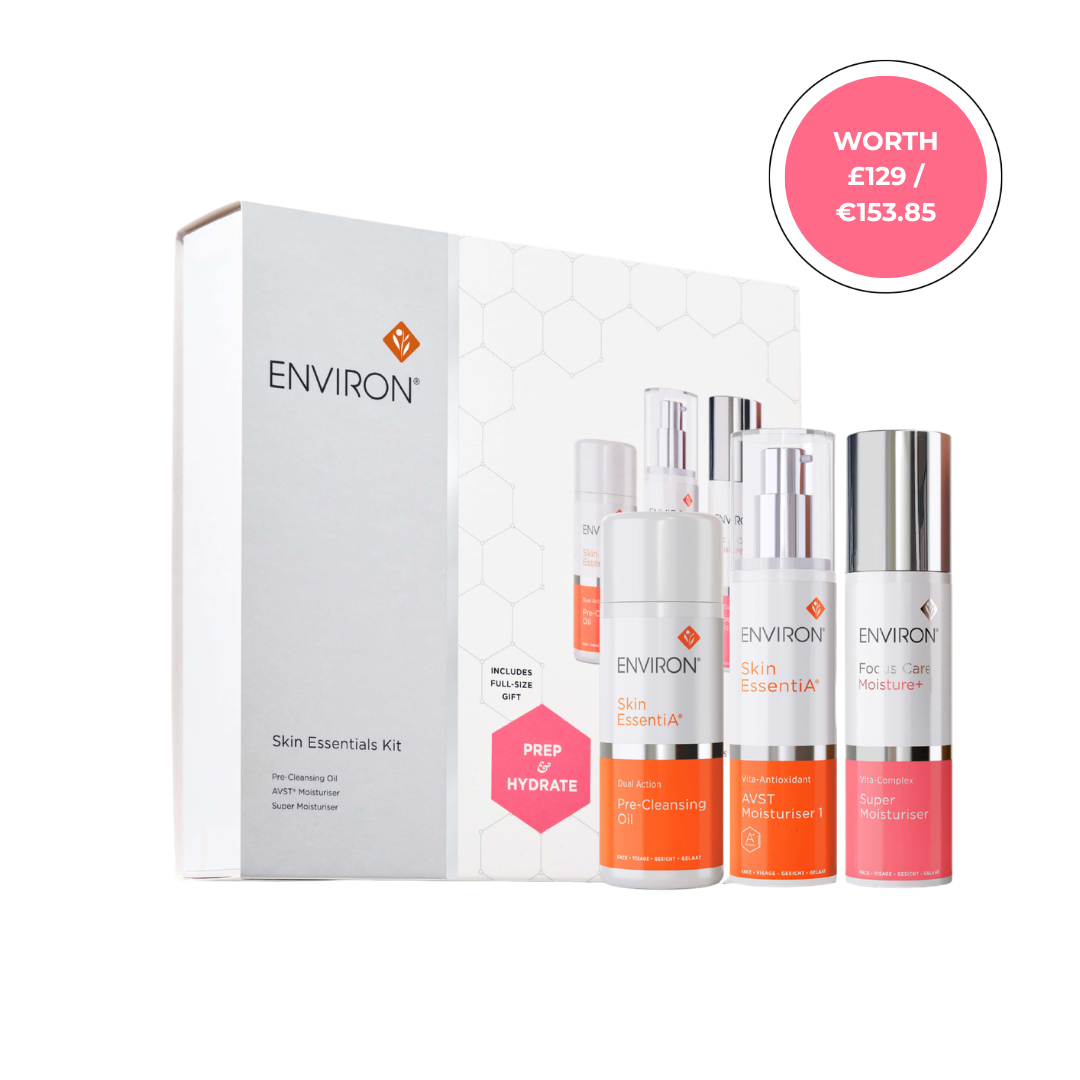 Environ Prep &amp; Hydrate Skin Essentials Kit (Pre Cleansing Oil, AVST, Super Moisturiser)