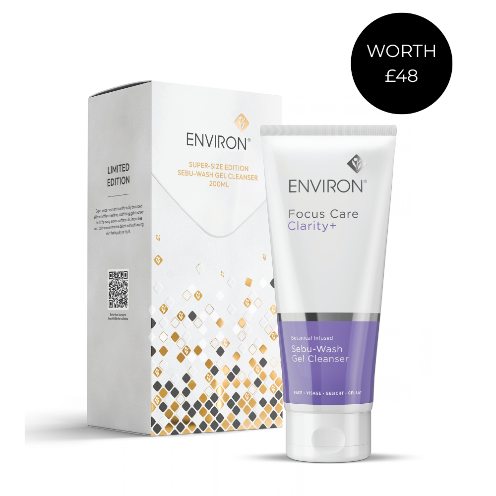 Environ Focus Care Clarity+ Botanical Infused Sebu-Wash Gel Cleanser 200ml Festive 2026 Super Size Edition